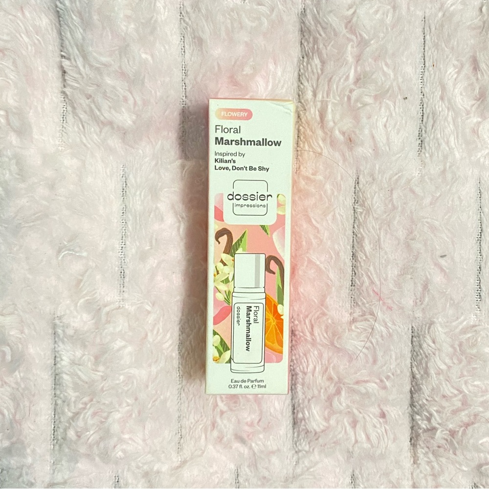 Dossier floral marshmallow